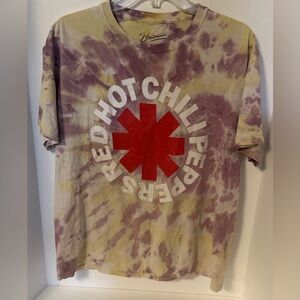 Bravado Purple and Yellow Tie-Dye Shirt Red Hot Chili Peppers (0025)